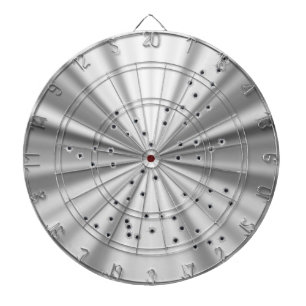 Diana lata de tinta metalizado con orificios de bala