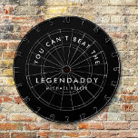 Diana LegenDaddy para legendarios dads divertido minimal<br><div class="desc">Personalizado dartboard,  ¡por el legendario papá que ama jugar y ganar este juego! Un regalo ideal para el Día del Padre o el cumpleaños. ¡Este es un regalo asombroso que a papá le encantaría y disfrutaría! Personaliza con tu propio texto y nombre,  hazlo especial para tu LegenDaddy!</div>