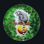Diana Lemur de Madagascar<br><div class="desc">Lemur de Madagascar en la jungla - Dibujo manual original . Los lemures son primates endémicos en la isla de Madagascar. La palabra lemur deriva de la palabra lemures (fantasmas o espíritus) de la mitología romana. Ilustracion vectorial Copyright BluedarkArt.</div>
