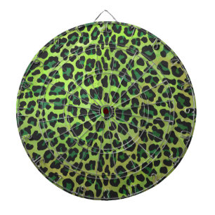 Diana Leopard Black and Green Print