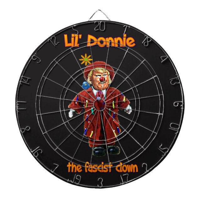 Diana Lil Donnie el dartboard fascista del payaso (Frente)