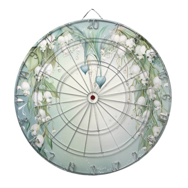 Diana Lirio acuarela de Valley Dartboard (Frente)