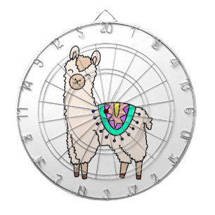 Diana llama alpaca de dibujos animados sonriendo feliz d