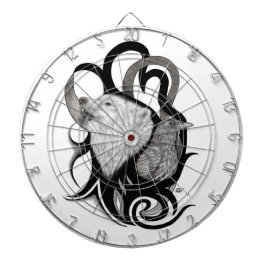 Diana Lobo blanco con arte tribal de Raven