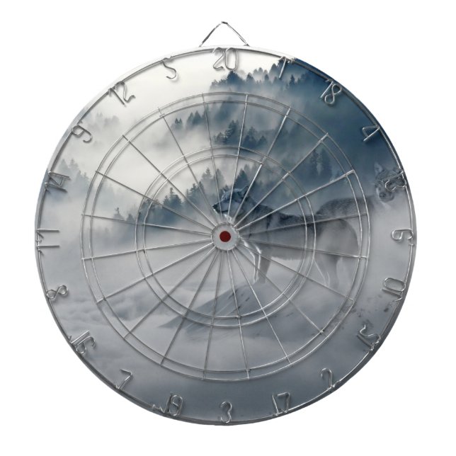 Diana Lobos en un paisaje invernal (Frente)