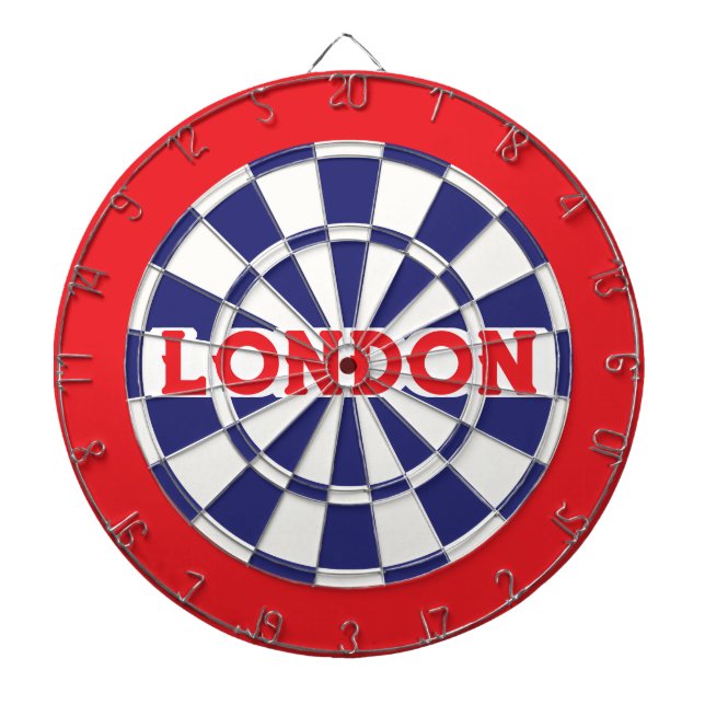 Diana LONDRES Blanco, Azul Marino Y Rojo (texto editable (Frente)