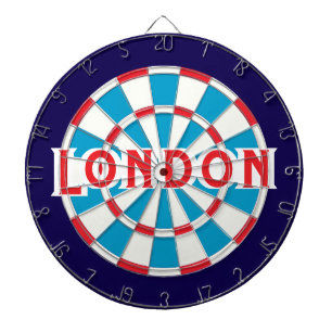 Diana LONDRES Patriótico Azul Rojo Blanco + Borde Azul O