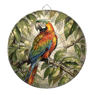 Diana Loro pájaro en dibujo de árbol