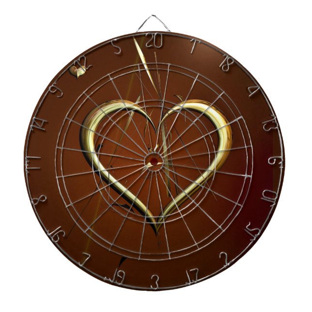 Diana Love Shards of Gold Dart Board (Frente)