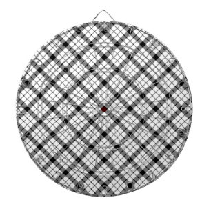 Diana MacFarlane tartan blanco negro plaid