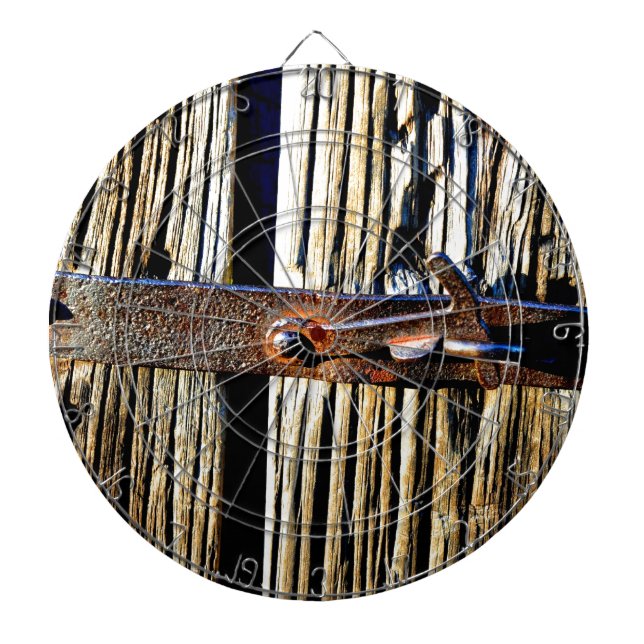 Diana Madera Rústica y pestillo Metalizado de hierro (Frente)