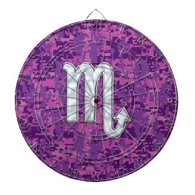 Diana Madre de la perla Scorpio Zodiac Camo Digital Rosa (Frente)