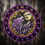 Diana Majestad de la Noche: Estare de Lobo Púrpura<br><div class="desc">Transformar la cueva de tu hombre en un santuario para los amantes de la naturaleza. Esta cautivadora pieza de lobo llama la atención con sus violetas moradas y su brillante luna dorada. Su marco circular es ideal para añadir un toque artístico a su pizarra y a su estructura de pabellón...</div>