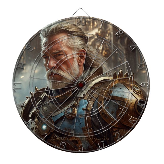 Diana Majestic Regal Steampunk King Dartboard (Frente)