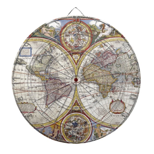 Diana Mapa antiguo del mundo (Frente)