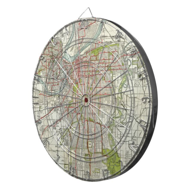 Diana Mapa de época de Kansas City Missouri (1920) (Frente Derecha)