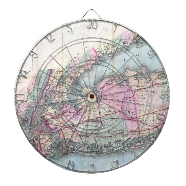 Diana Mapa de época de Long Island (1880) (Frente)