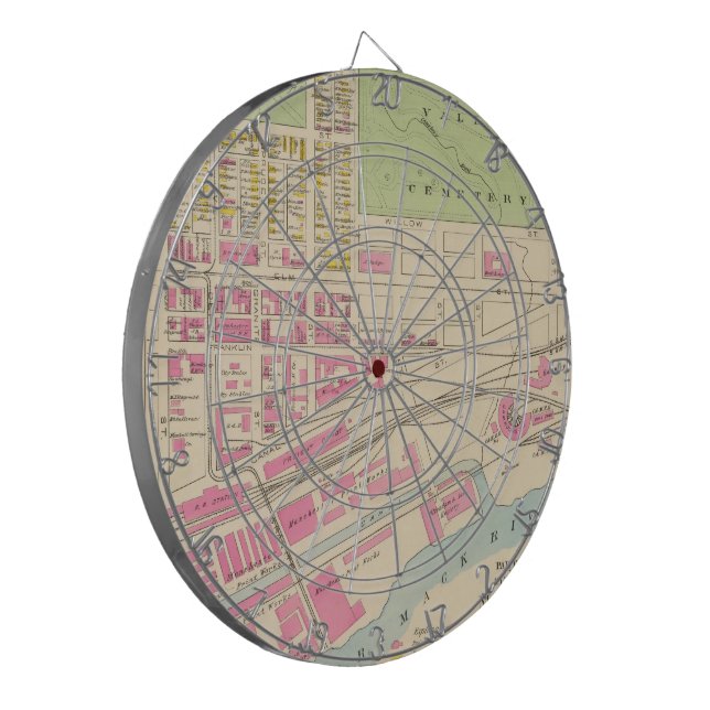 Diana Mapa de época de Manchester NH (1892) (2) (Frente Izquierda)