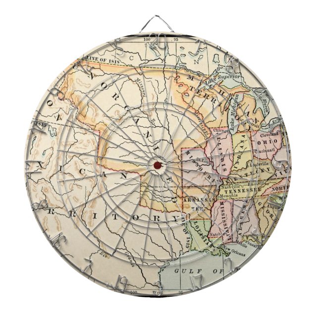 Diana Mapa Histórico Antiguo de Estados Unidos 1830 (Frente)