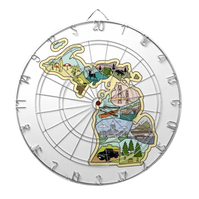 Diana Mapa ilustrado de la época del Gran Lago Estatal M (Frente)