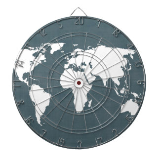 Diana Mapa Mundial. azul y blanco