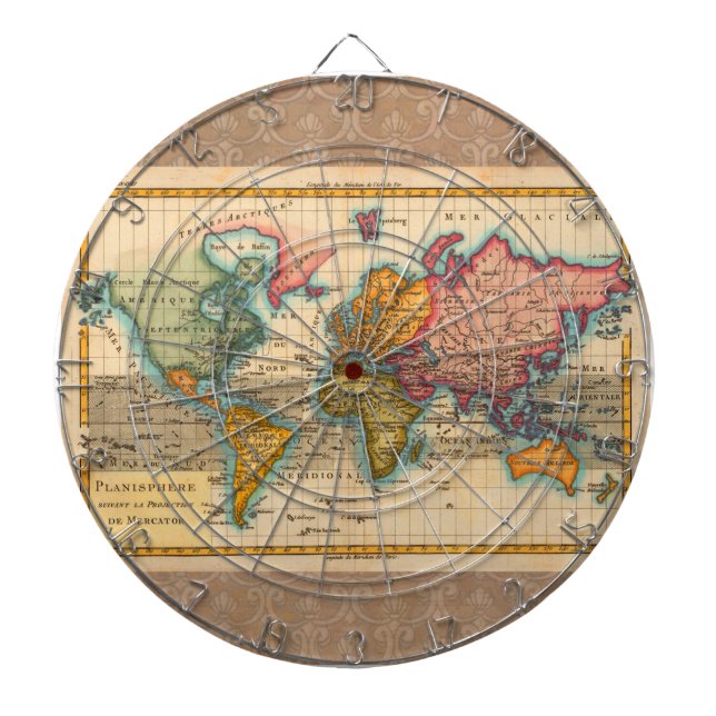 Diana Mapa mundial de los antiguos continentes de los añ (Frente)