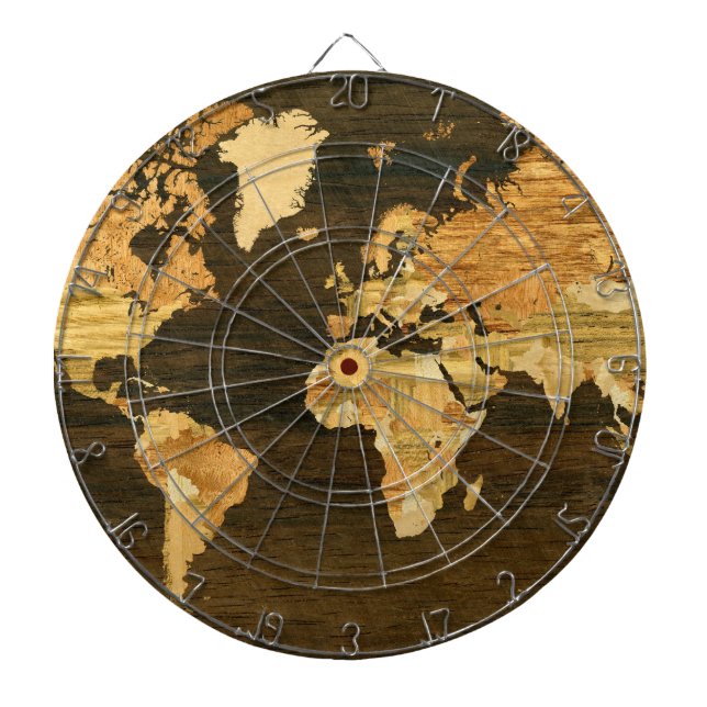 Diana Mapa mundial de madera (Frente)
