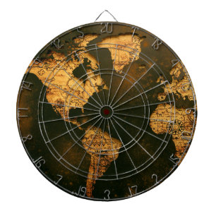 Diana Mapa Mundial Vintage Arte de Cartografía Antigua