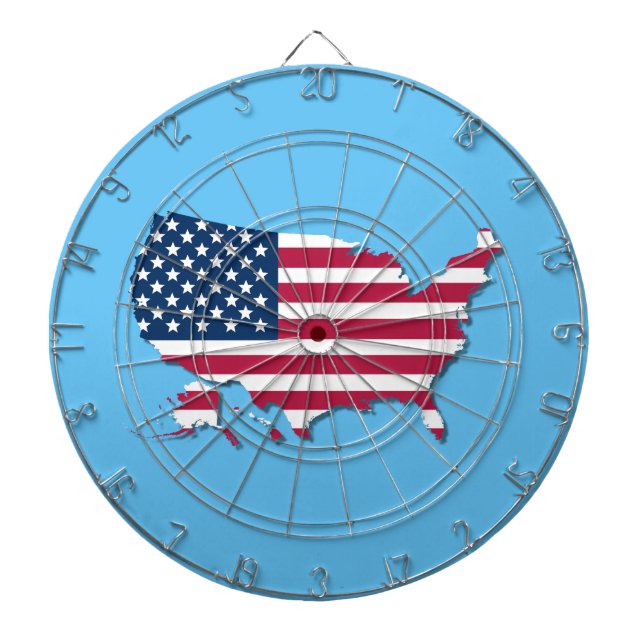 Diana Mapa y bandera de los Estados Unidos blanco y azul (Frente)