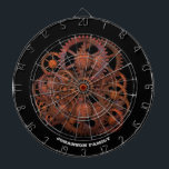 Diana Máquinas del siglo XIX con engranajes rotos Steamp<br><div class="desc">La vida de Steampunk arroja un juego de dardos de color gris oscuro con un gráfico de la era victoriana sobre un fondo negro. Steampunk inspirado en el siglo XIX de la maquinaria a vapor y el género fantástico de ciencia ficción. Puede cambiar el texto del nombre utilizando la característica...</div>