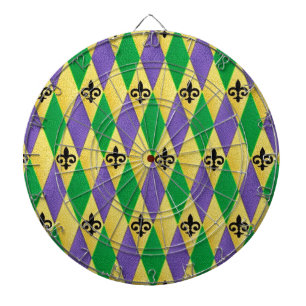 Diana Mardi Gras Harlequin Fleur De Lis