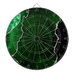 Diana Mármol verde bosque glamuroso chic brillo plateado