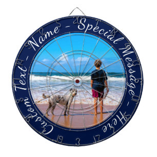 Diana Mascota Photo Dart Board con texto Personalizado