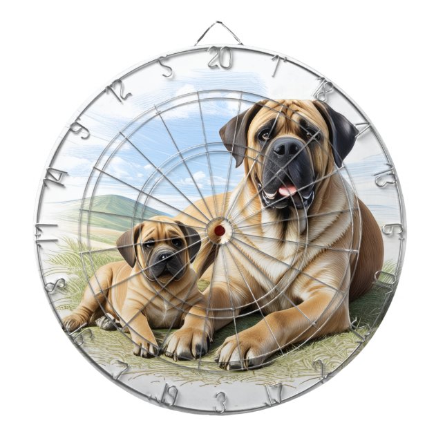 Diana Mastiff englische Dogge mit Kind im Urlaub (Frente)