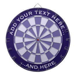 Diana Mauve Dartboard con texto personalizado