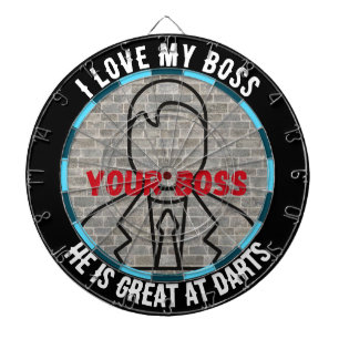 Diana Me encanta mi jefe dartboard diversión juego alivi