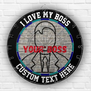 Diana Me encanta mi jefe dartboard diversión juego alivi