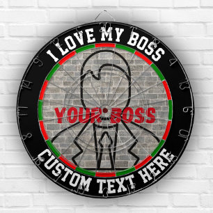 Diana Me encanta mi jefe dartboard diversión juego alivi