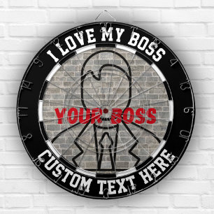 Diana Me encanta mi jefe dartboard diversión juego alivi