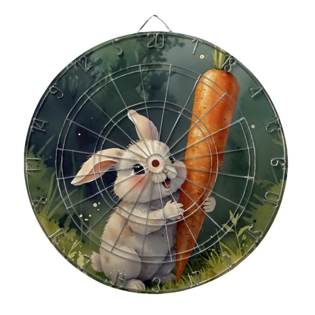Diana Meadow Bunny Dreams: Whimsical Dart Board (Frente)