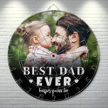 Diana Mejor foto de papá<br><div class="desc">El Mejor Papá Que Nunca Personalizó El Cartón. Este tablero personalizado es una manera divertida y significativa de celebrar a papá, con el diseño impreso en un solo lado. Presenta "Mejor Papá Nunca" en tipografía audaz y moderna con dos corazones pequeños a cada lado de la palabra "Nunca" para un...</div>
