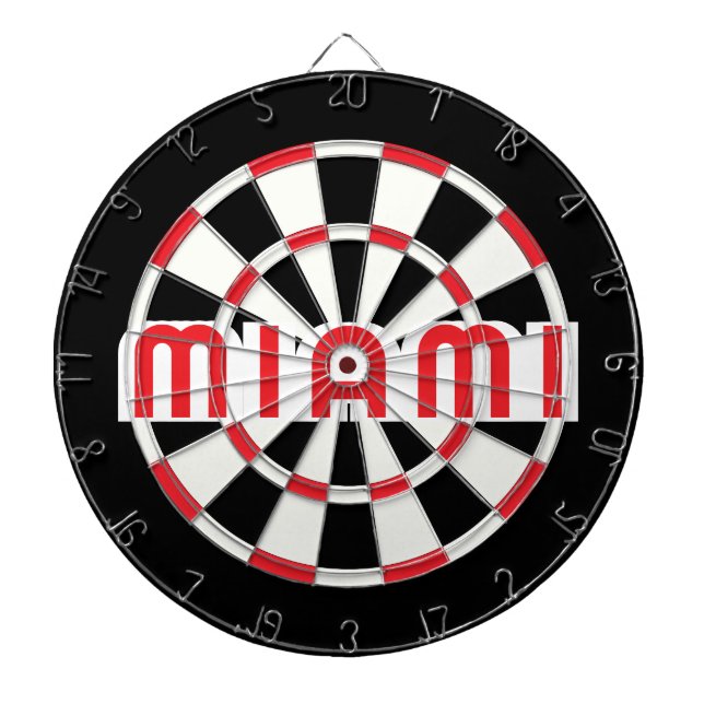 Diana MIAMI Simple Moderno Negro Blanco Rojo (Frente)