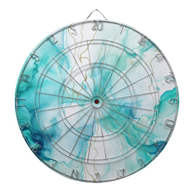 Diana Mint Aqua Ink Marble (Frente)