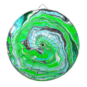 Diana Minty Lime Green y Blue Marble Swirls