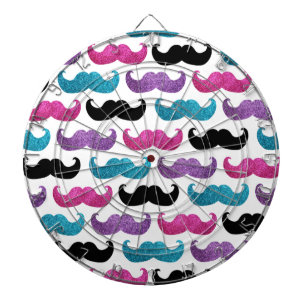 Diana Modelo bling colorido del bigote (falso purpurina)