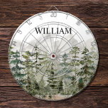 Diana Monograma acuarela Selva de Pino Verde sobre la mo<br><div class="desc">Añada un toque natural a su estilo deportivo con nuestro Monograma Watercolor Verde Pine Forest en Mountain Dart Board! Personalízalo y disfrute de un toque rústico a su juego!</div>