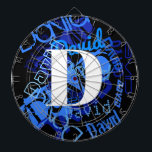 Diana Monograma azul creativo<br><div class="desc">Monograma colorido y moderno.</div>