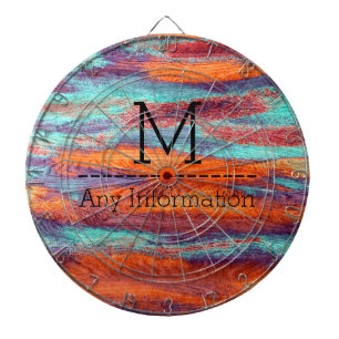 Diana Monograma de madera de la textura del grano del