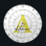 Diana Monograma dorado Nombre personalizado inicial Rega<br><div class="desc">Diseñado con plantillas de texto personalizados para nombres iniciales y personalizados monocromáticos,  esto hace un regalo maravilloso para el día del padre,  cumpleaños,  fiestas de boda,  etc!</div>