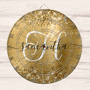 Diana Monograma Glam Glittery Gold